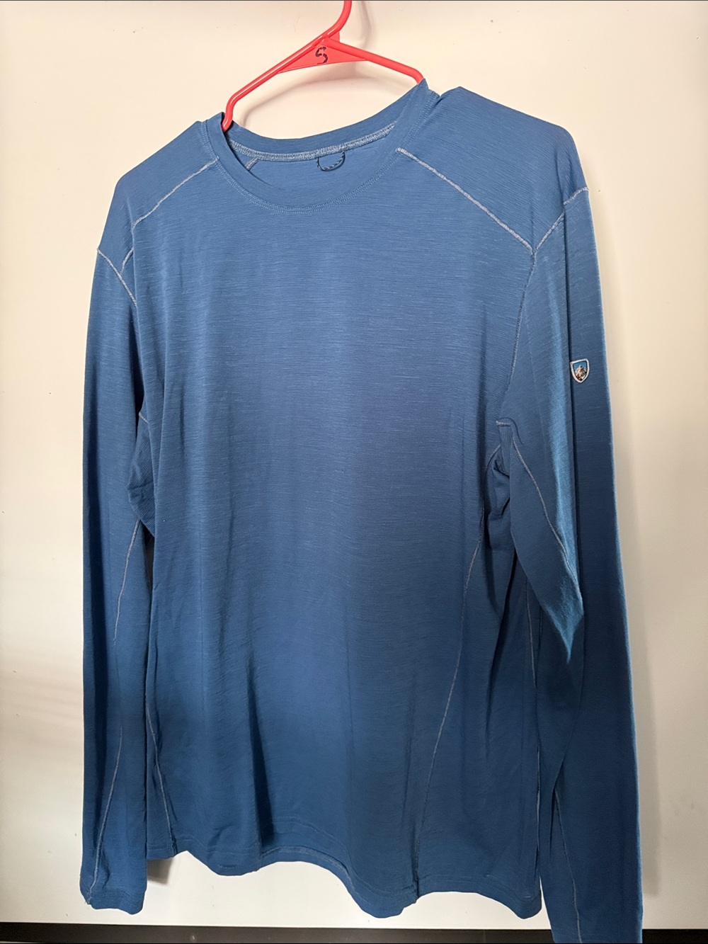 Kuhl- Men's Long Sleeve Crewneck Shirt - Blue